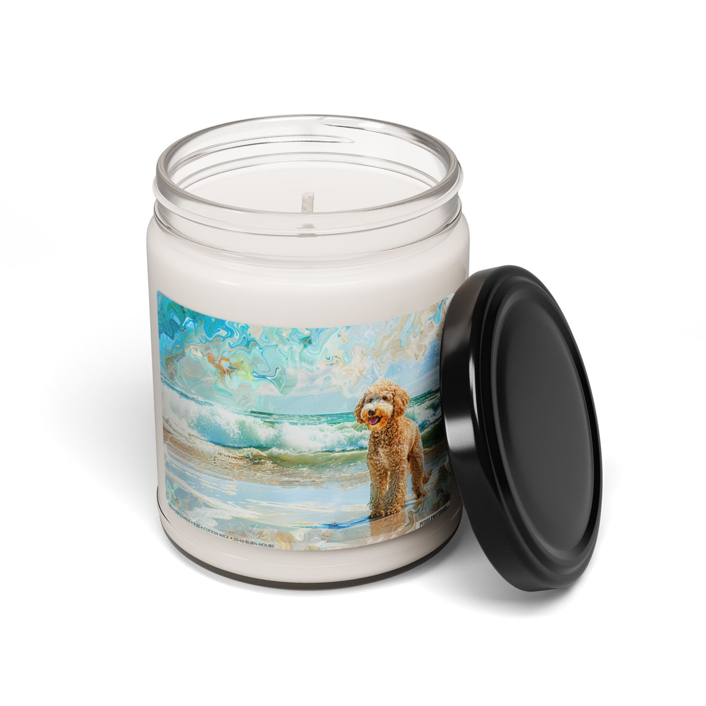 Goldendoodle Beach Bliss Soy Candle – Dog Lover Gift