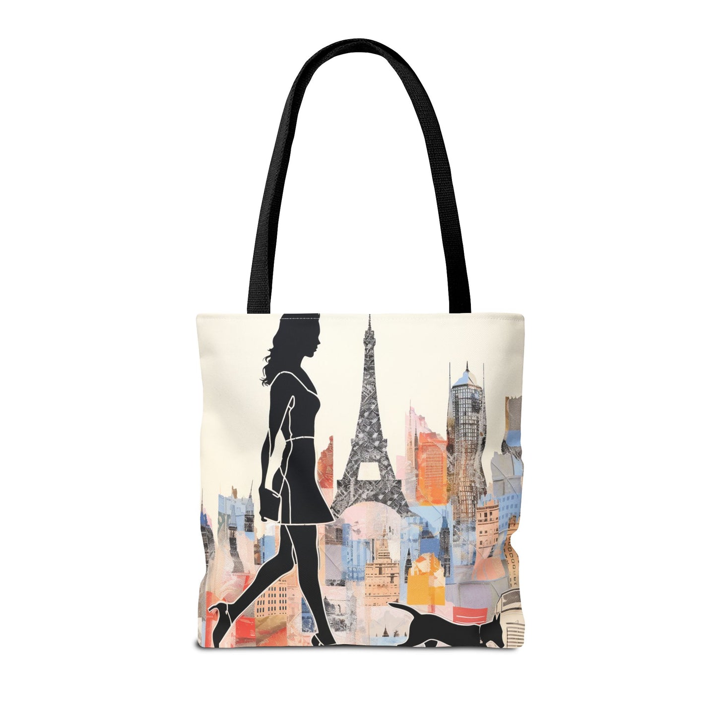 Chic Parisian Walk Tote Bag, Eco-Friendly Canvas for City Lovers