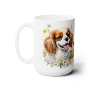 Cavie Charm Floral Coffee Mug – Cavalier King Charles Spaniel Gift