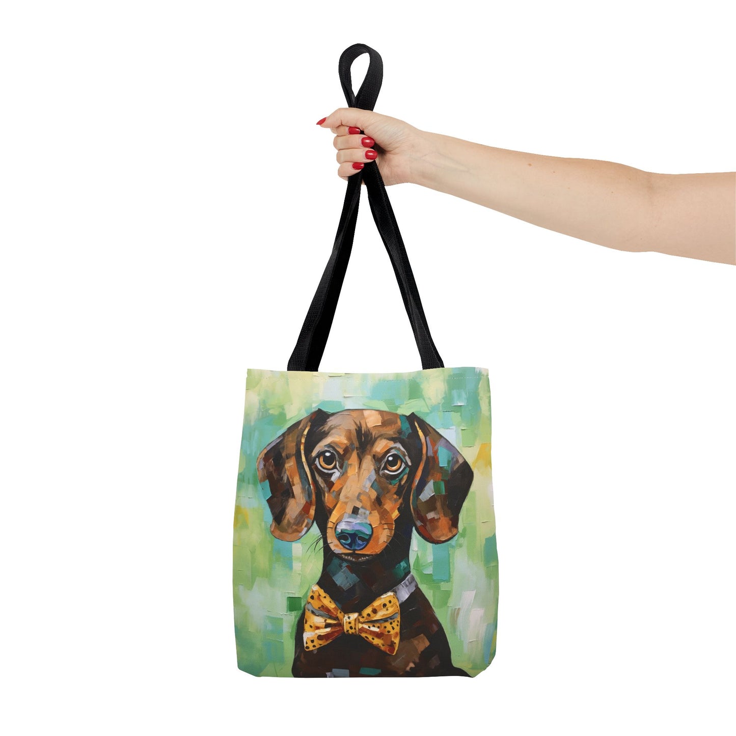 Dapper Dachshund Tote Bag – Stylish Art Canvas for Dog Lovers