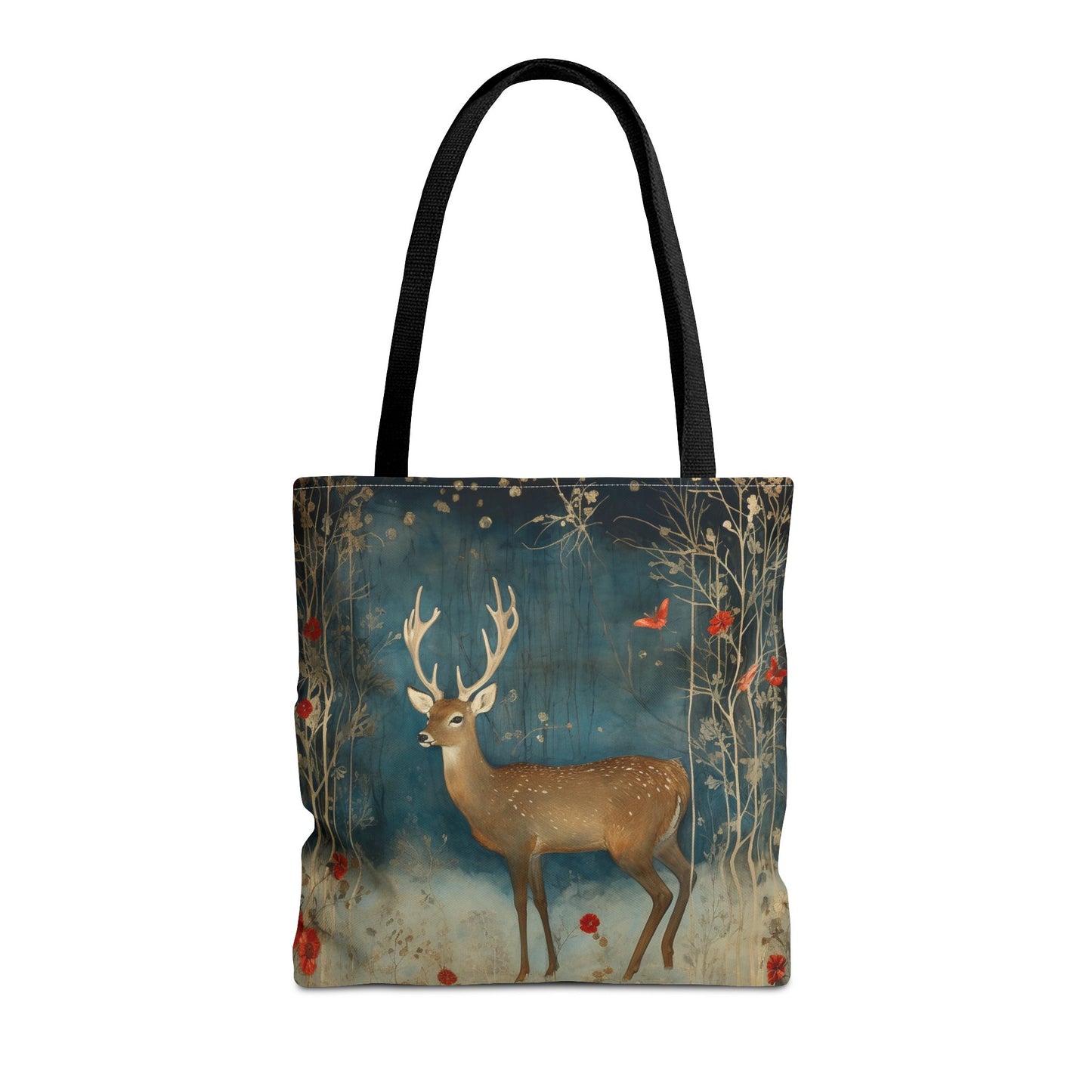 Enchanted Deer Forest Tote Bag, Eco-Friendly Gift for Nature Lovers