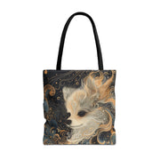 Enchanted Pomeranian Tote Bag – Celestial Art for Dog Lovers