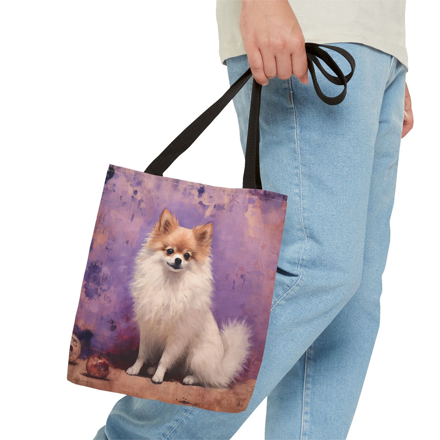 Pomeranian Canvas Tote Bag, Adorable Dog Lover's Eco Gift