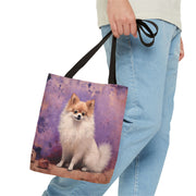 Pomeranian Canvas Tote Bag, Adorable Dog Lover's Eco Gift