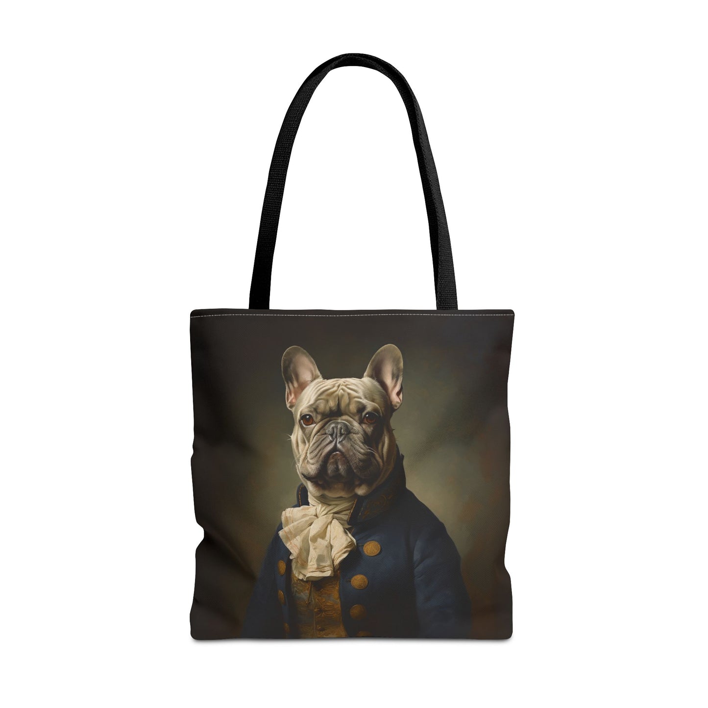 French Bulldog Admiral Canvas Tote Bag for Dog Lovers