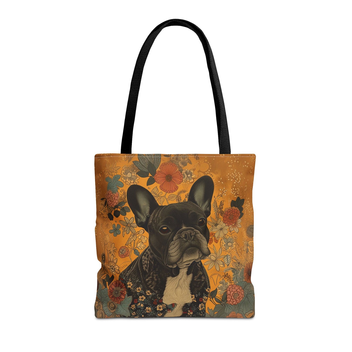 Charming French Bulldog Floral Tote Bag – Eco-Friendly, Stylish & Versatile