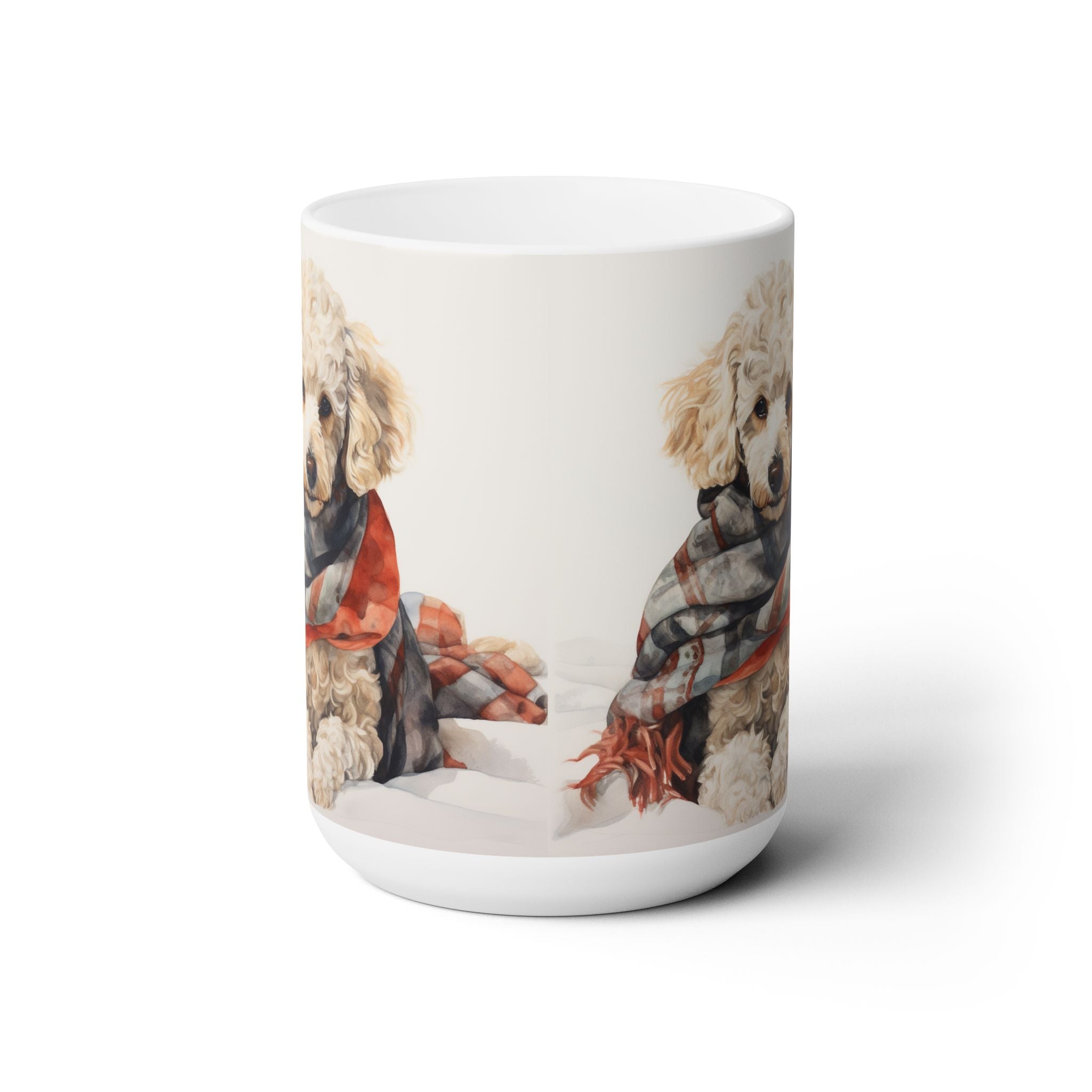 Poodle Lover's Cozy Scarf Mug – Perfect Dog Parent Gift