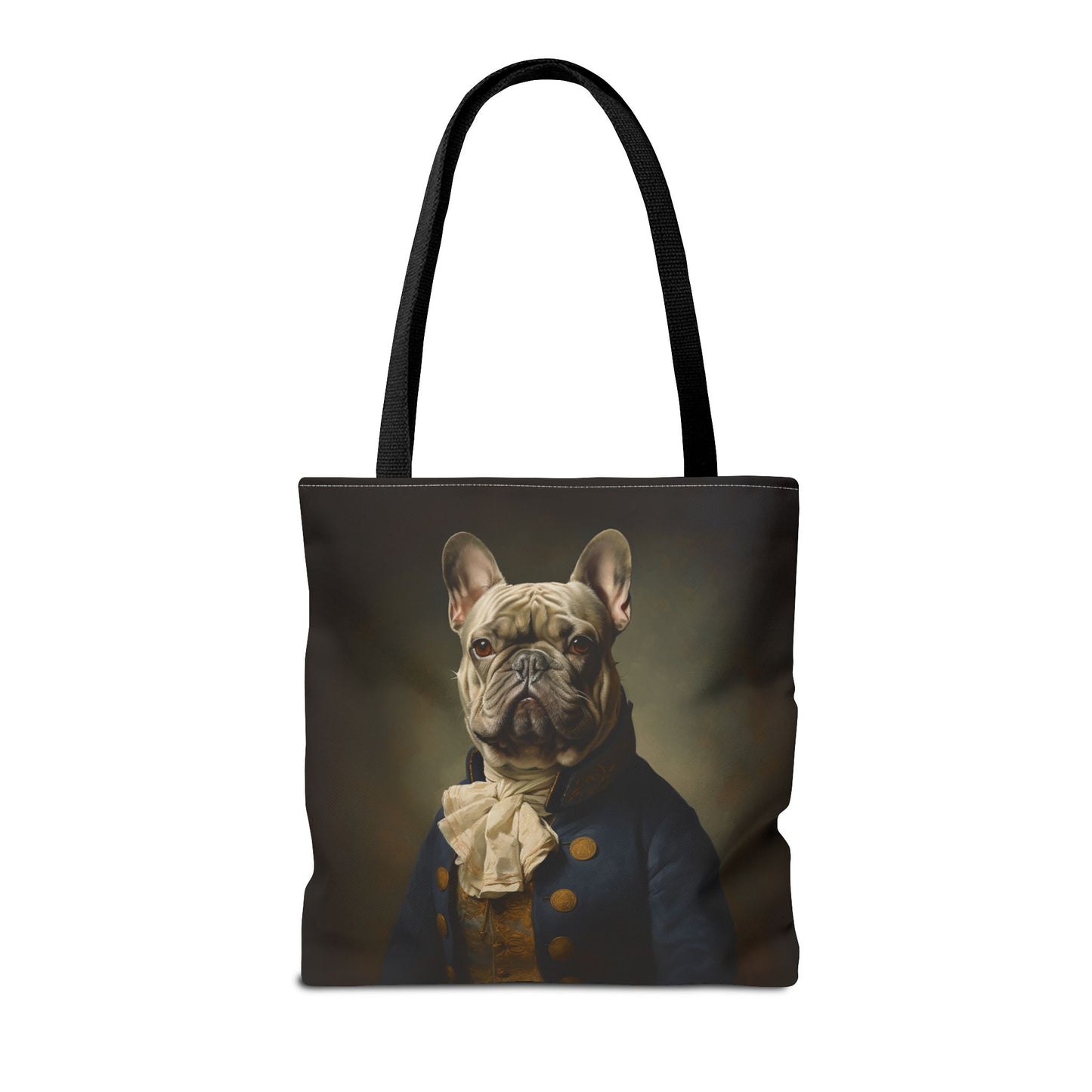 French Bulldog Admiral Canvas Tote Bag for Dog Lovers