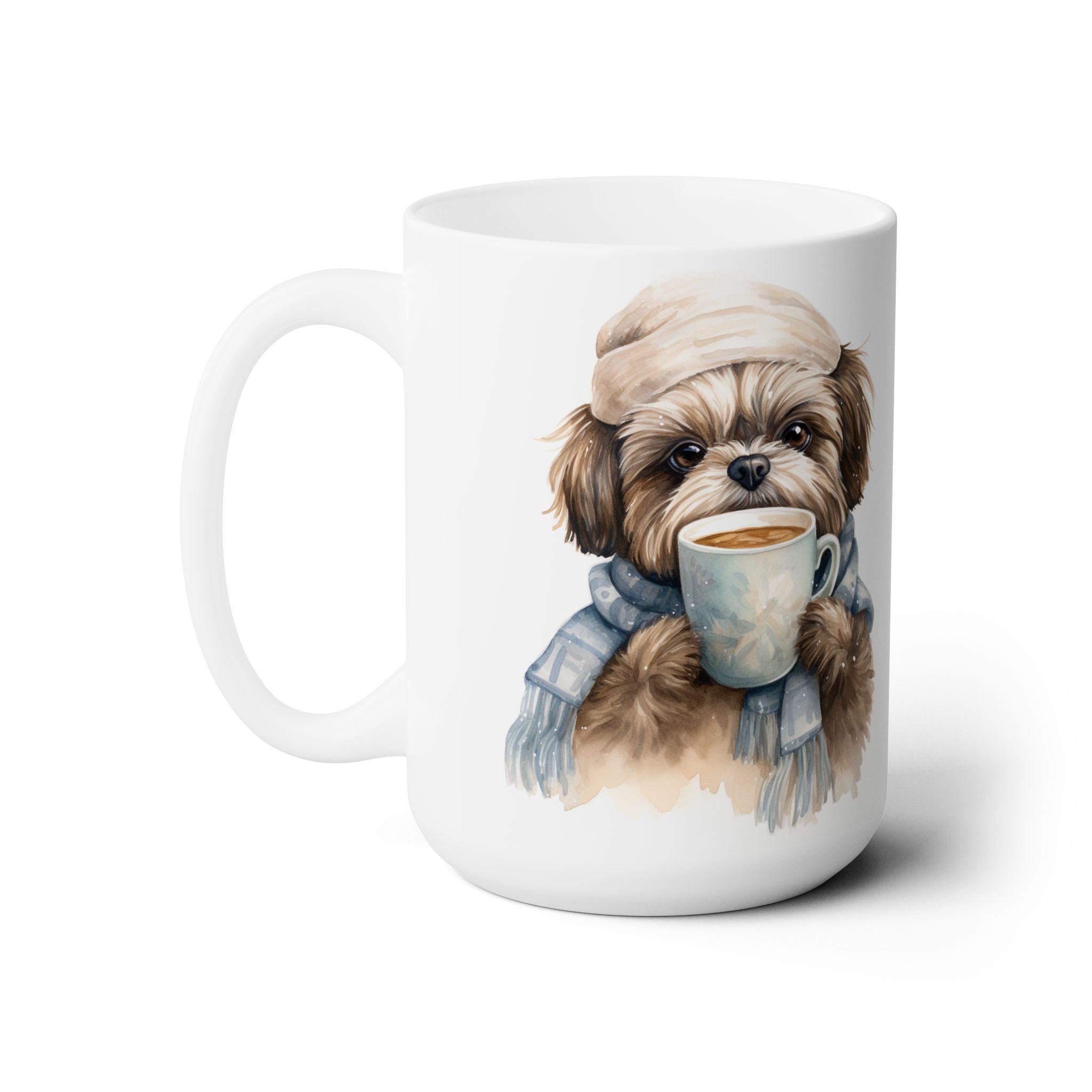 Cozy Shih Tzu Winter Mug – Adorable Dog Lover Gift