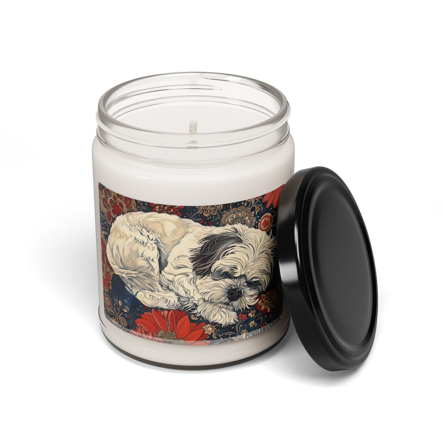 Shih Tzu Vintage Art Candle – Cozy Soy Gift for Dog Lovers