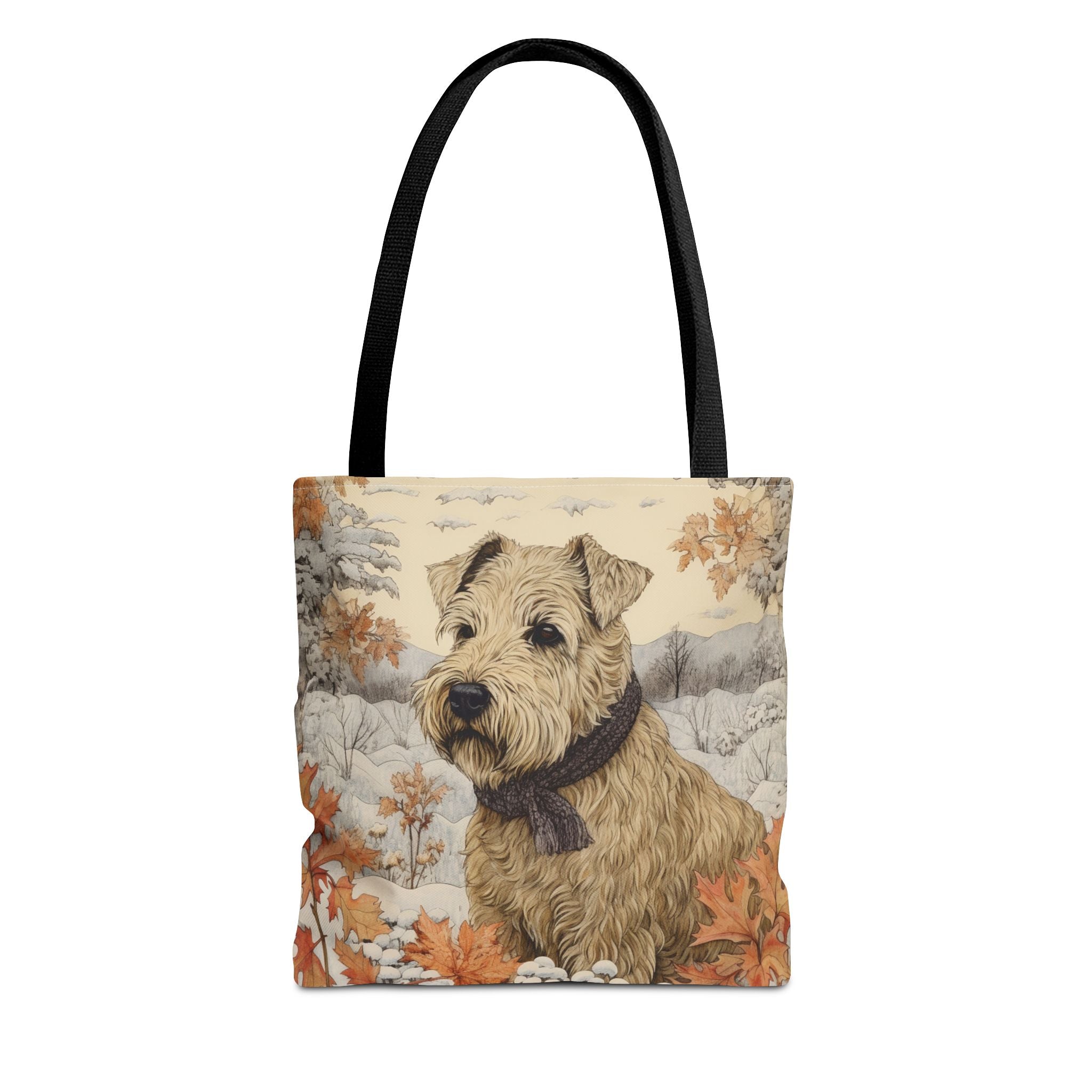 Wheaten Terrier Fall Tote Bag, Eco-Friendly Dog Lover Market Bag