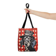 Patriotic Dachshund Market Tote Bag, Perfect for Dog Lovers