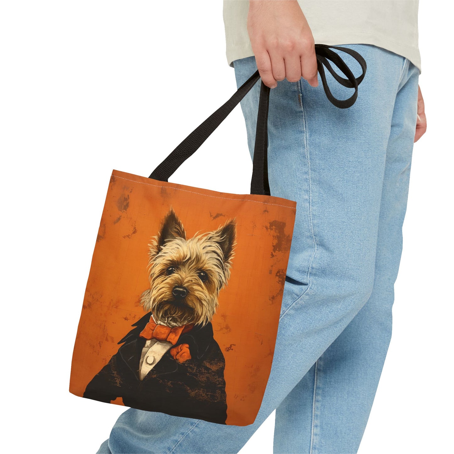 Yorkie Gentleman Tote Bag – Chic Design for Stylish Dog Lovers