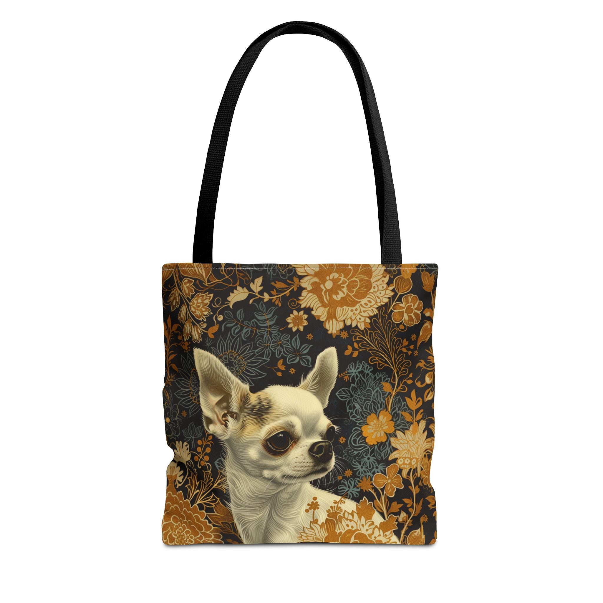 Chihuahua Floral Elegance Tote Bag, Eco-Friendly Gift for Dog Lovers