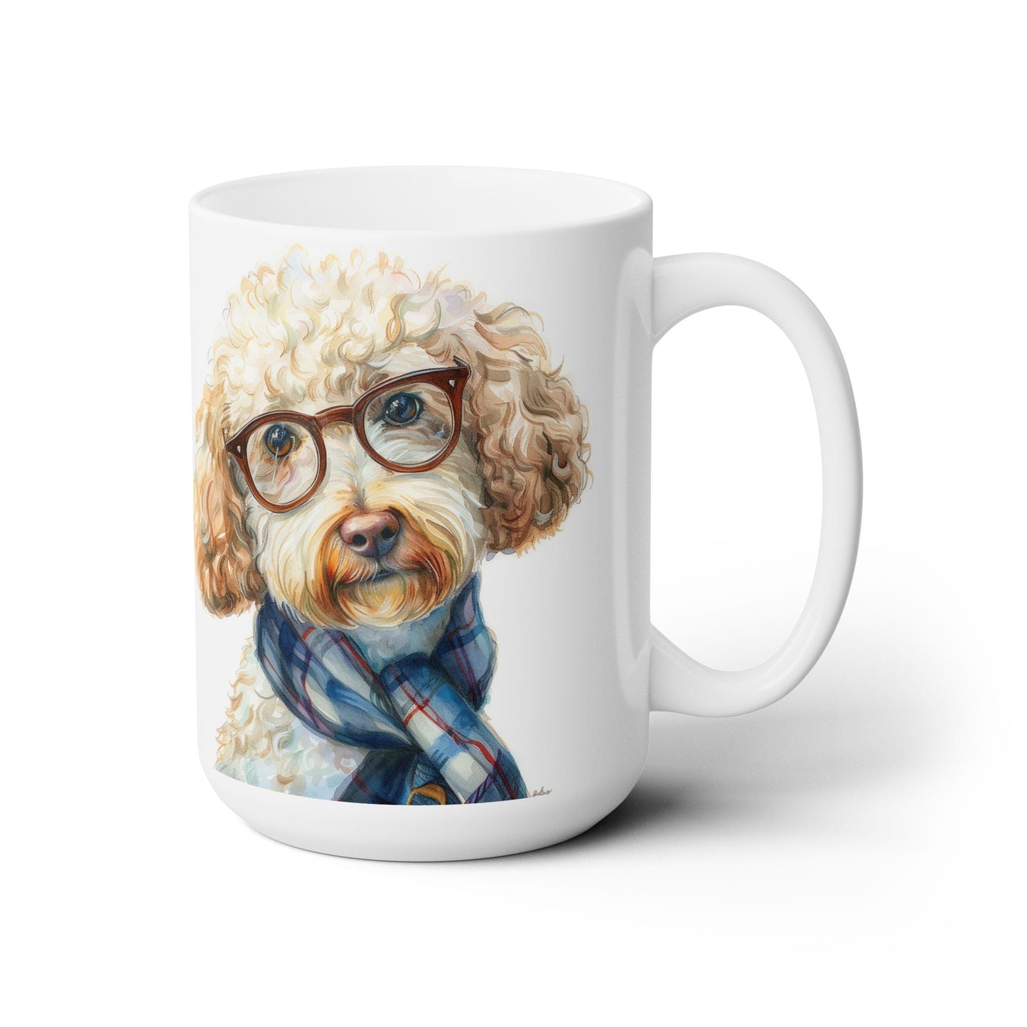 Smart Poodle Scarf Coffee Mug - Adorable Dog Lover Gift